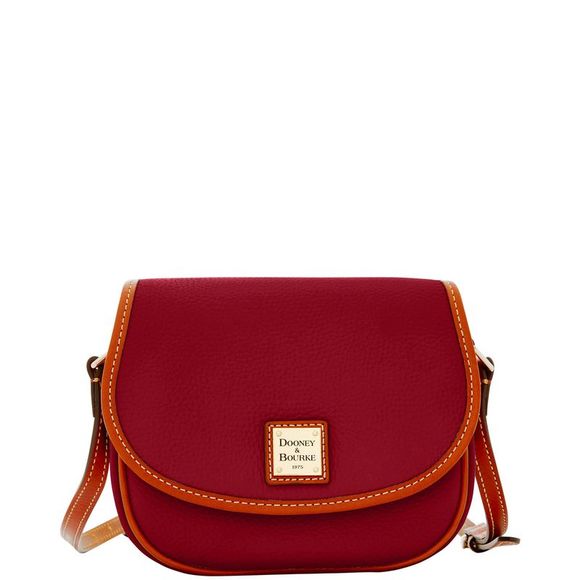 Dooney & Bourke Handbags - Dooney & Bourke Pebble Grain Hallie Shoulder Bag - Wine